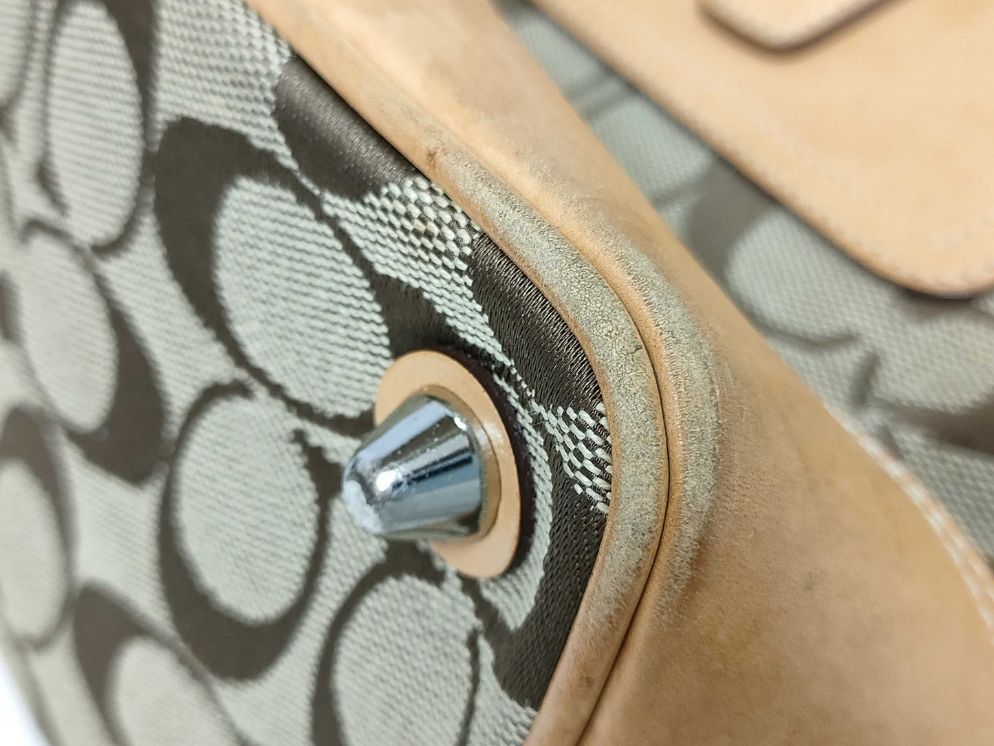 COACH Signature Leather Signature *4-Piece Shoulder Bag