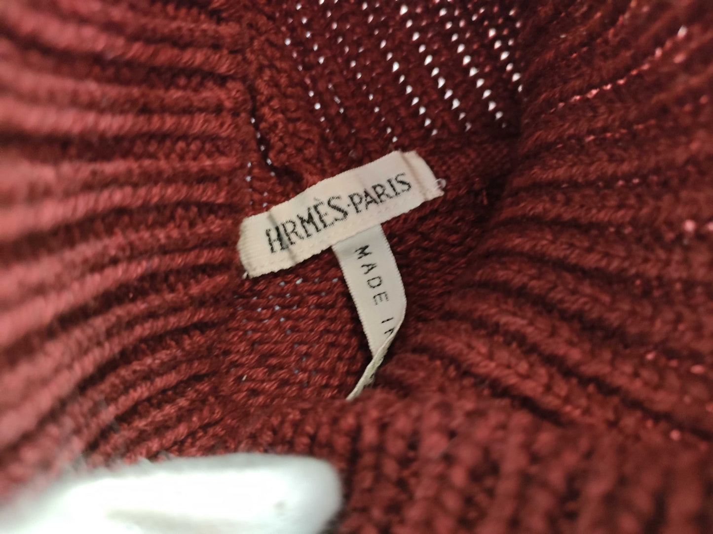(10462_0077) HERMES Margiella Twill Reine VENDANGES Turtle Knit Top