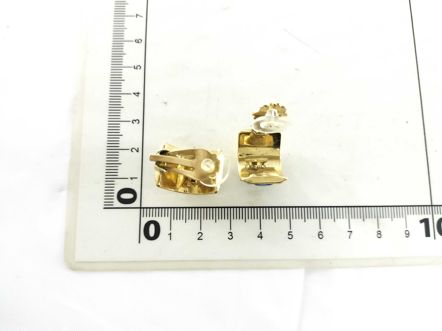 HERMES enamel cloisonné earrings