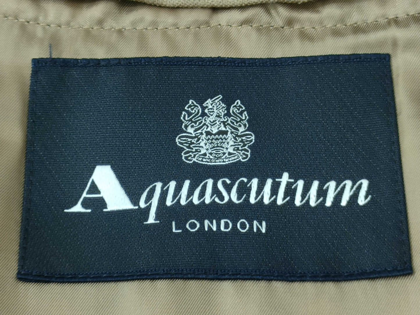 Aquascutum Wool Trench Coat/Beige Coat