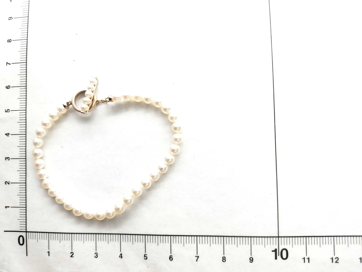 TASAKI Akoya Pearl Bracelet/Bangle, Approx. 4.0mm Diameter, 18K Gold, 5.2g