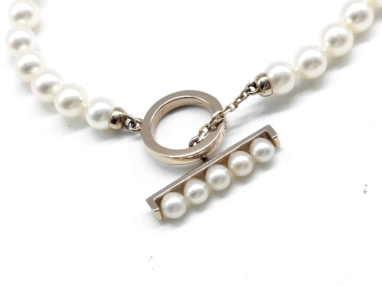 TASAKI Akoya Pearl Bracelet/Bangle, Approx. 4.0mm Diameter, 18K Gold, 5.2g