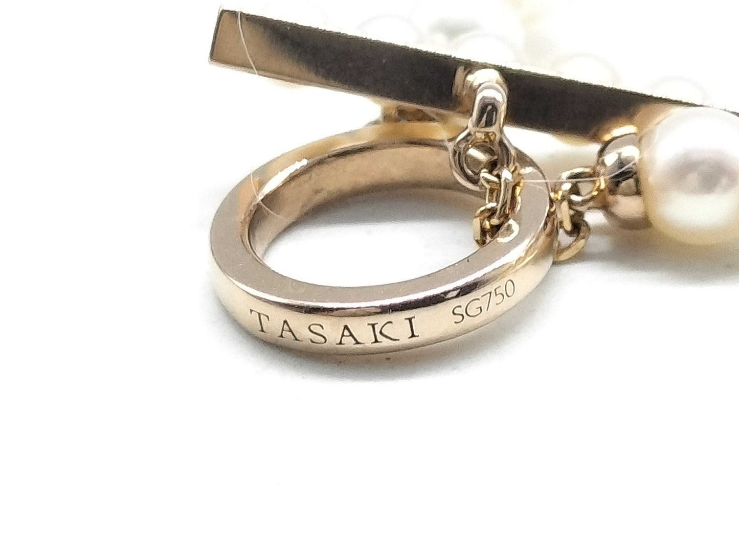 TASAKI Akoya Pearl Bracelet/Bangle, Approx. 4.0mm Diameter, 18K Gold, 5.2g
