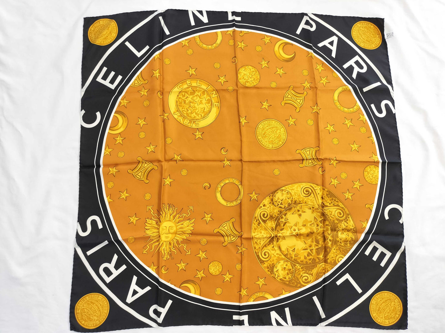 CELINE Star Sun Triomphe Logo Scarf