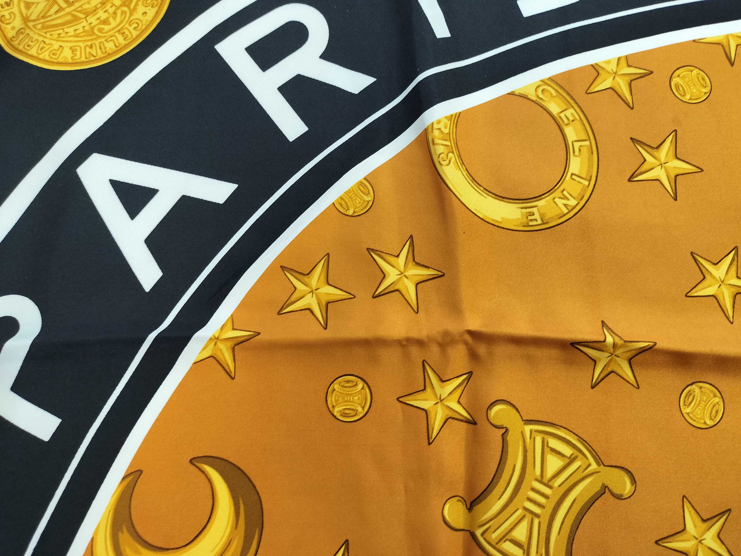 CELINE Star Sun Triomphe Logo Scarf