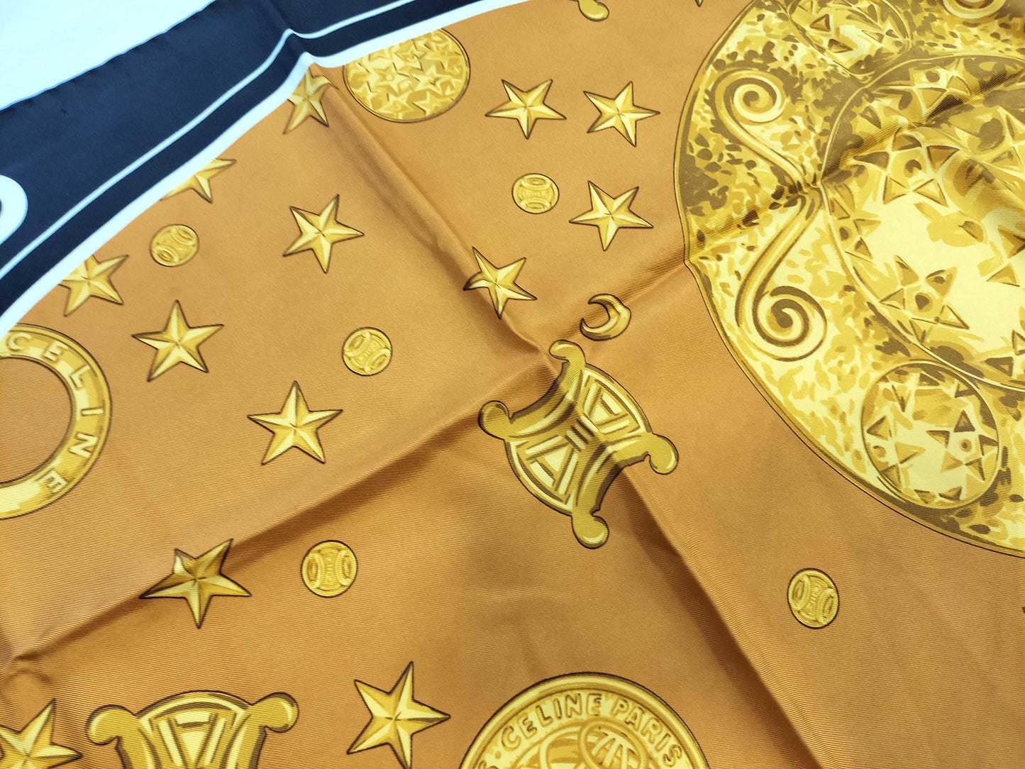CELINE Star Sun Triomphe Logo Scarf