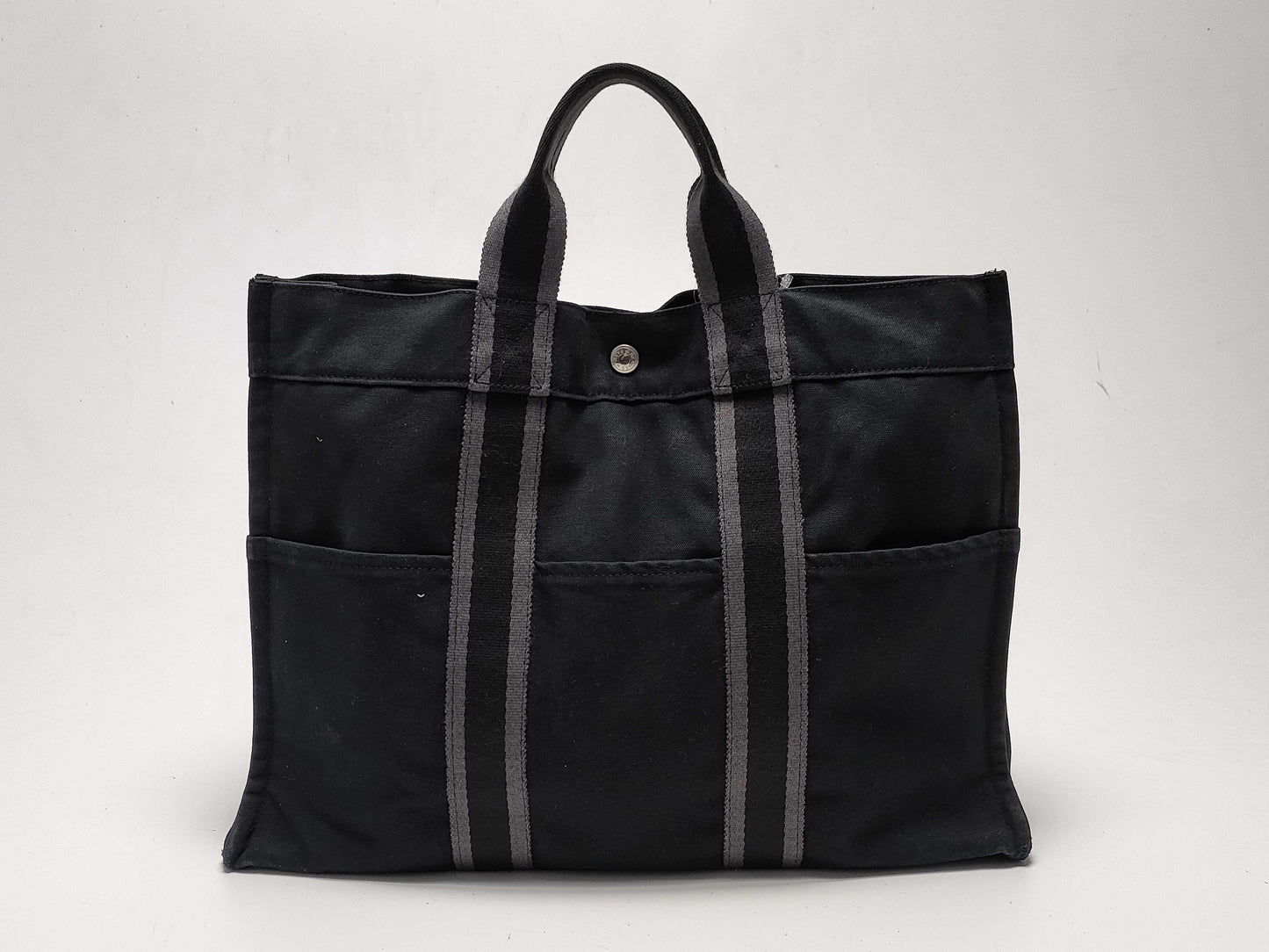 HERMES Air Line Hand Navy Tote Bag