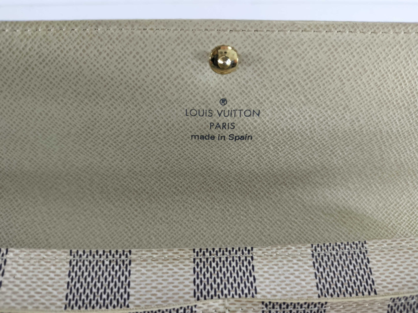 LOUIS VUITTON Damier Azur Portefeuille Sarah Wallet
