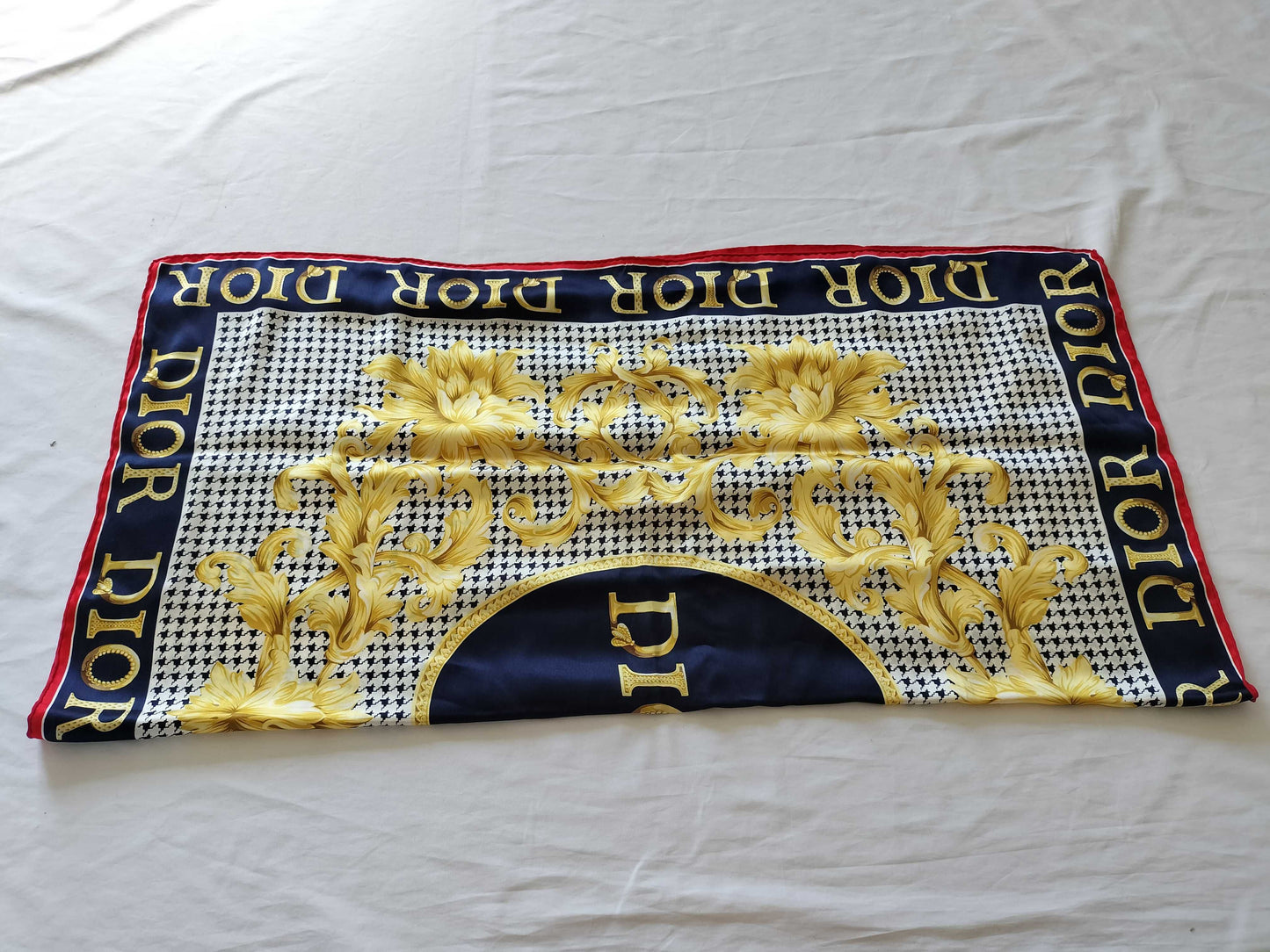 (10462_0349) Dior Floral Scarf