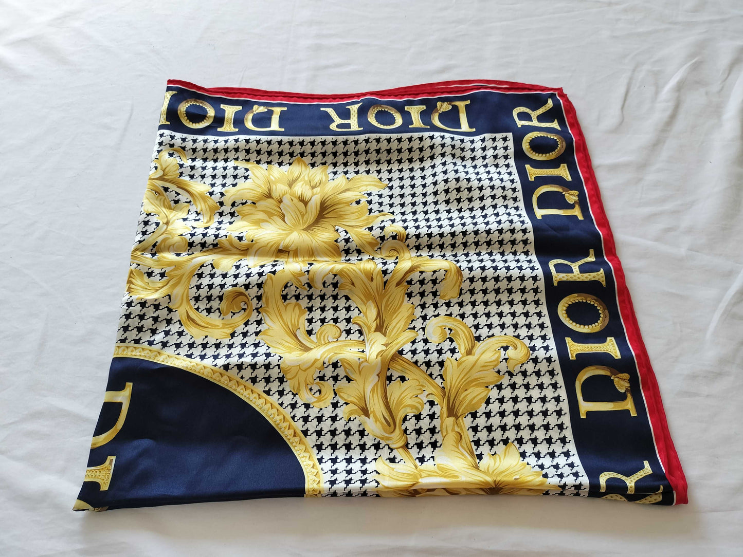 (10462_0349) Dior Floral Scarf