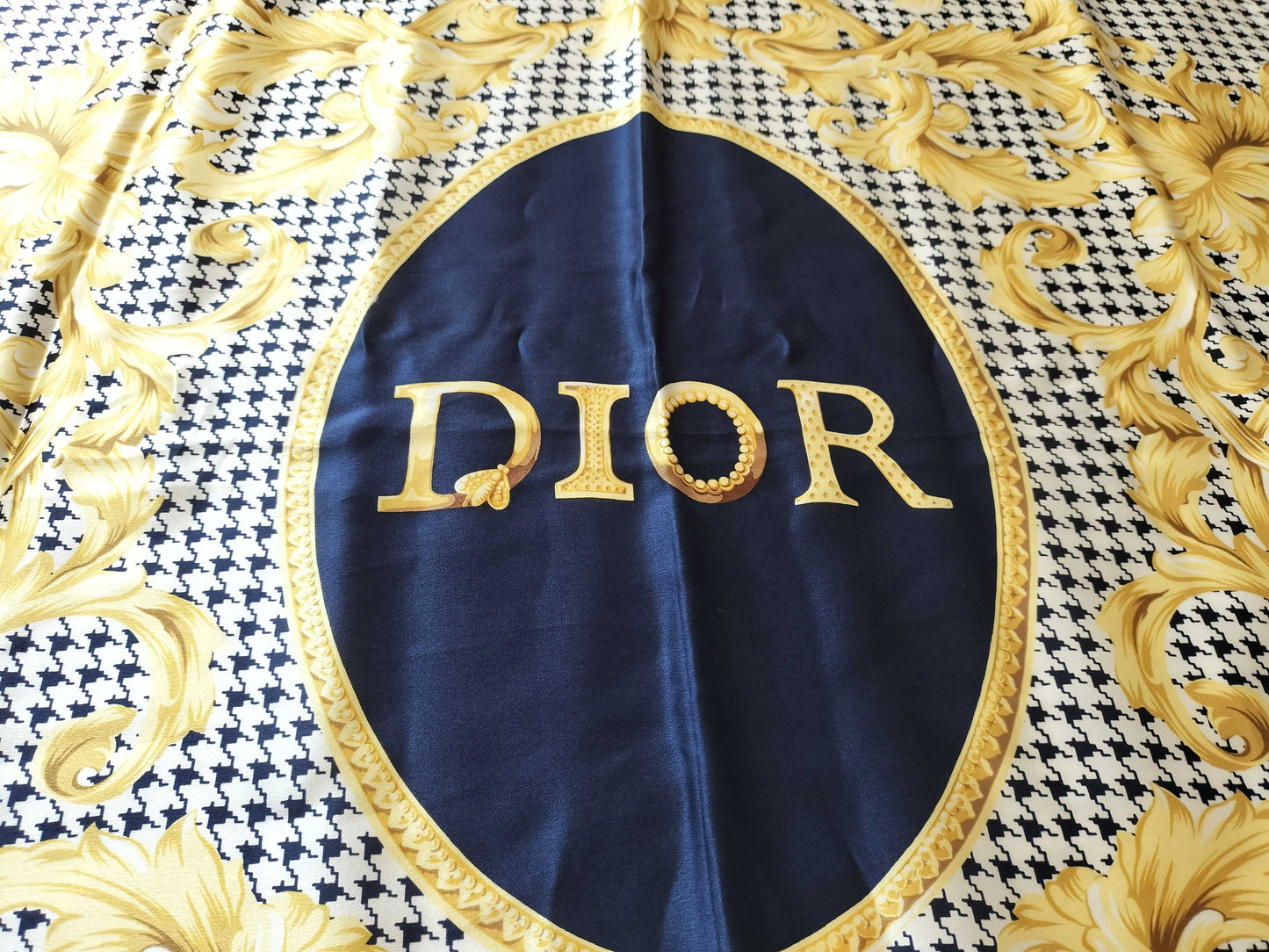 (10462_0349) Dior Floral Scarf