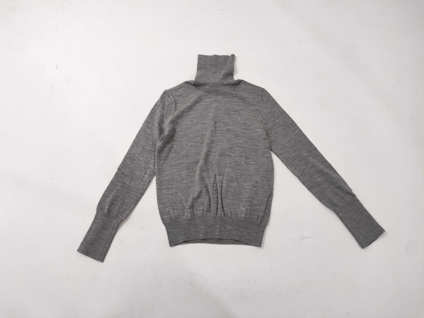 BURBERRY Turtleneck Sweater with Nova Check Cuffs