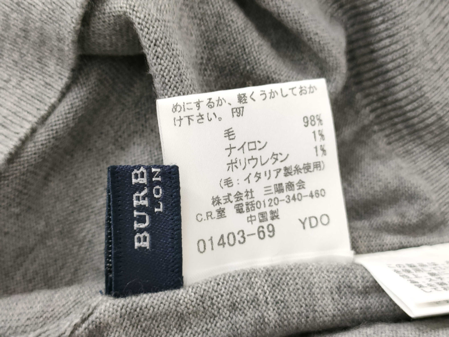 BURBERRY Turtleneck Sweater with Nova Check Cuffs
