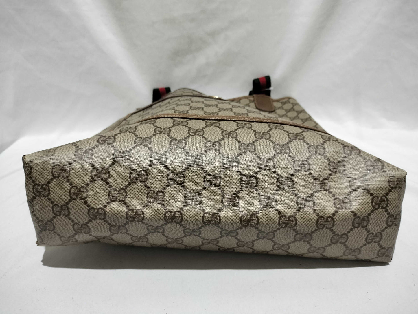 GUCCI GG Supreme 39.02003 PVC Old Sherry Tote Bag