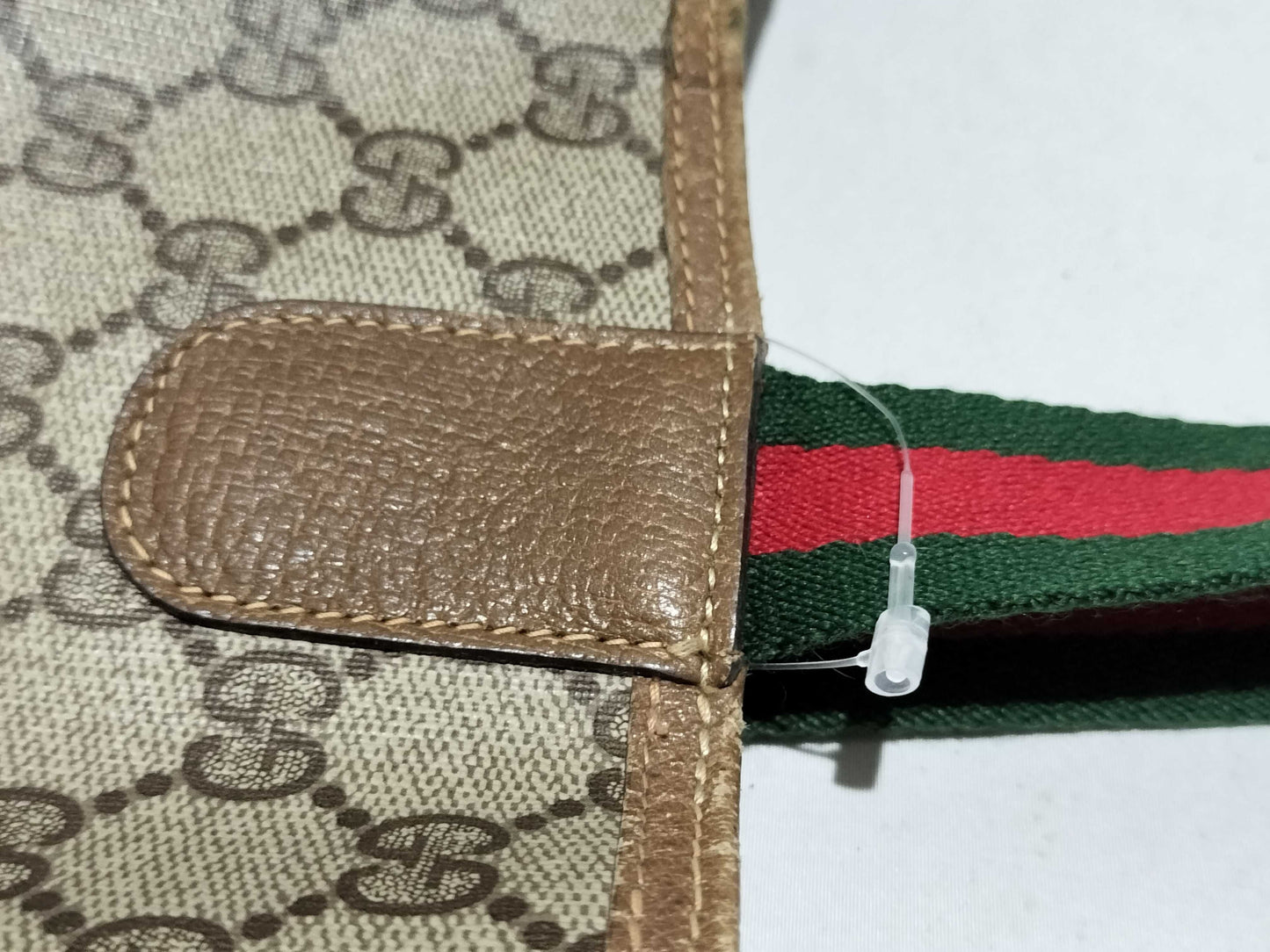GUCCI GG Supreme 39.02003 PVC Old Sherry Tote Bag