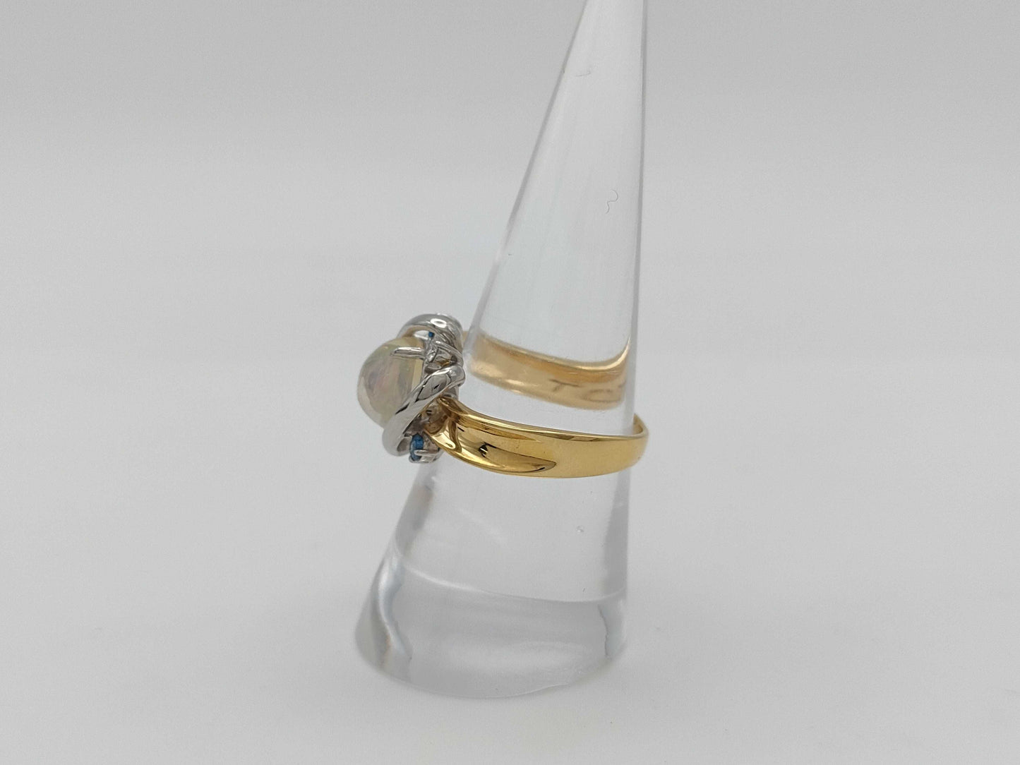 WOP 2.55ct D 0.11ct/0.09ct K18/PT900 8.4g Ring