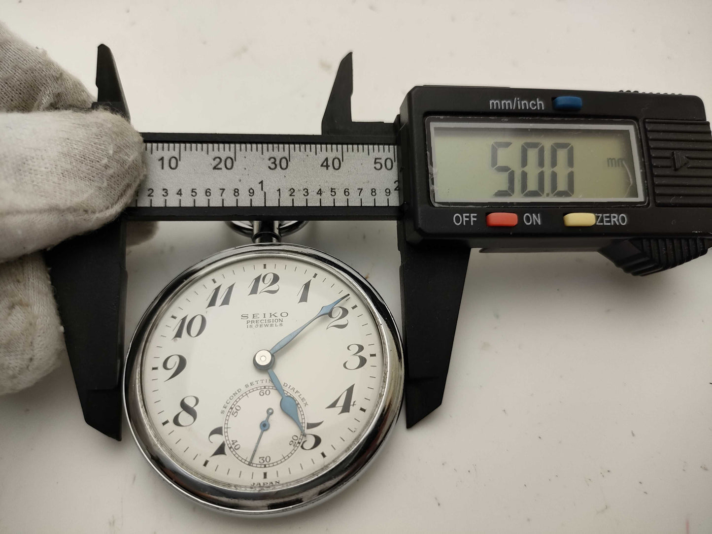 SEIKO Precision Sentetsu 65 Pocket Watch Men's Wristwatch