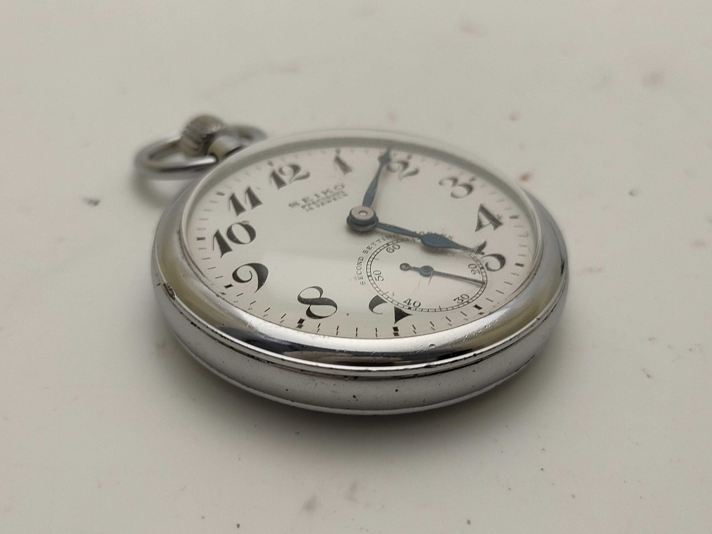SEIKO Precision Sentetsu 65 Pocket Watch Men's Wristwatch