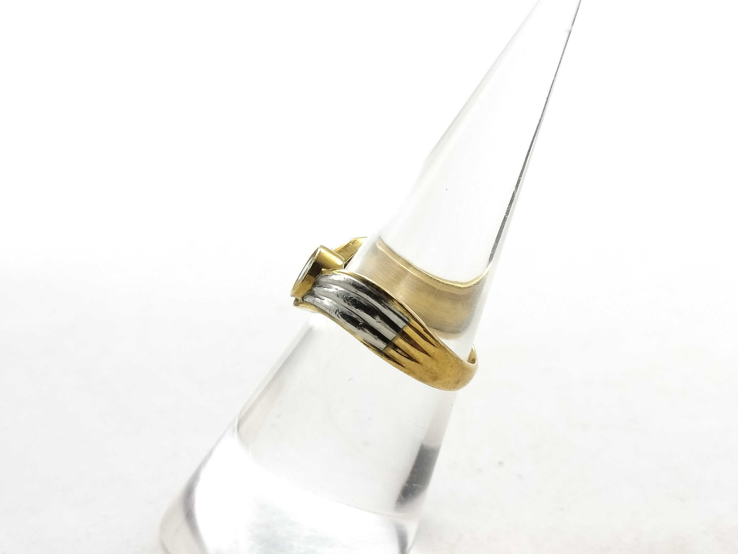 D0.20ct K18/Pt900 3.1g Ring
