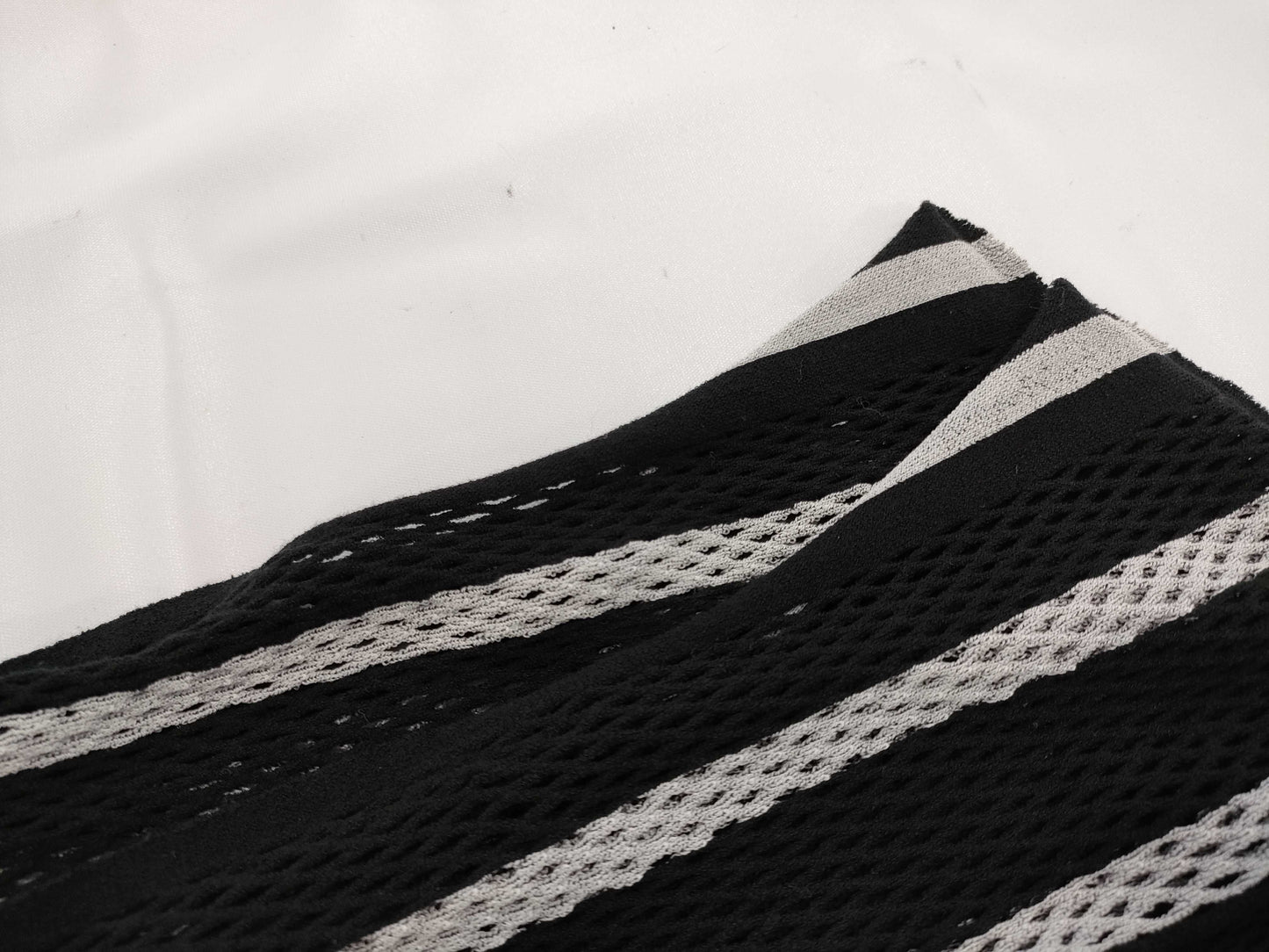 ISSEY MIYAKE see-through black and white dress