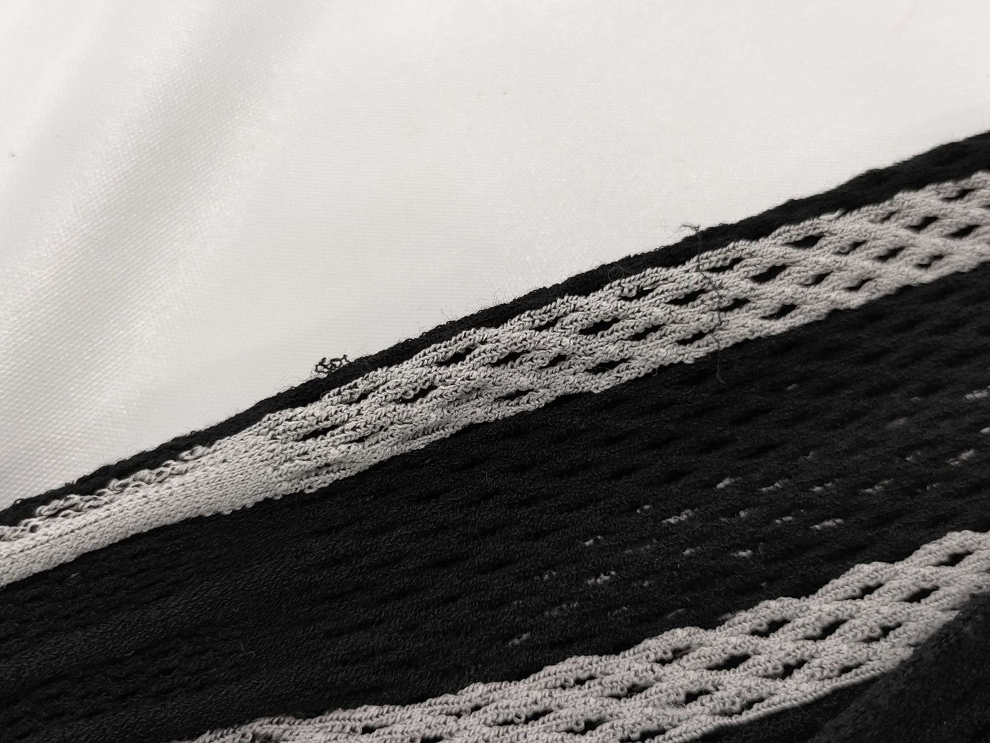 ISSEY MIYAKE see-through black and white dress