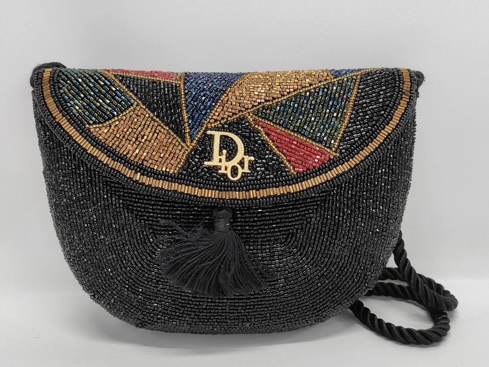 Dior Beaded Design Shoulder Bag