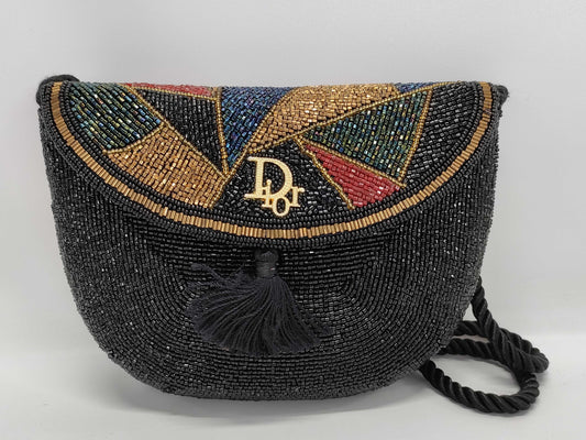 Dior Beaded Design Shoulder Bag