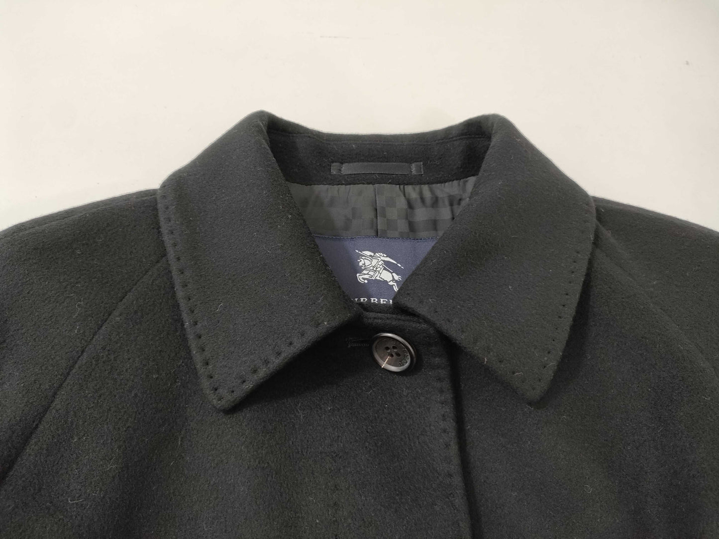BURBERRY Long Coat, Black Cashmere, Considering Model Year