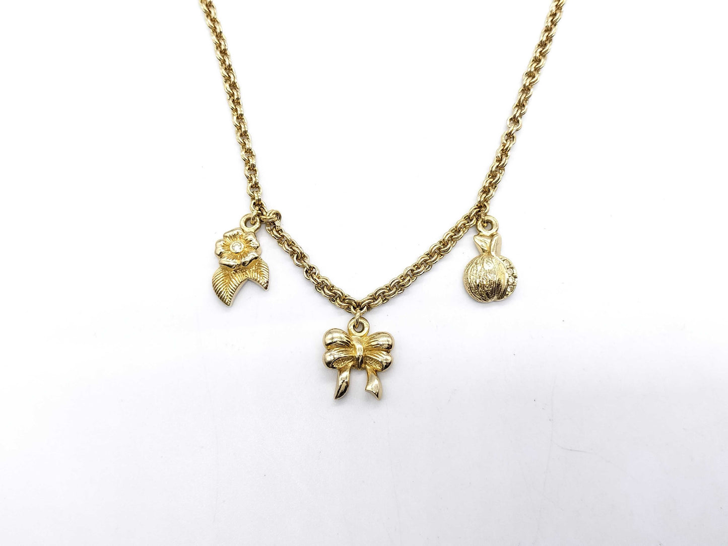 Dior Gold Ribbon Necklace