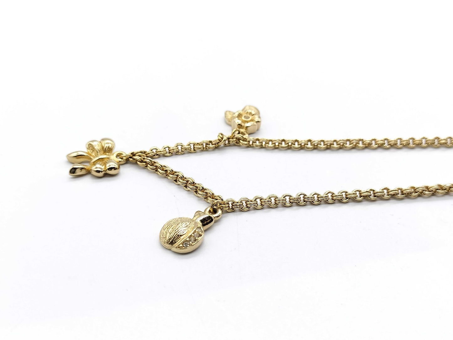 Dior Gold Ribbon Necklace