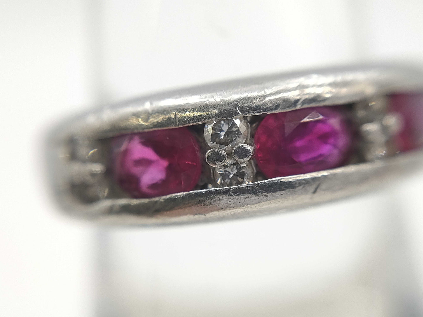 R1.00ct D0.16ct Pt900 8.1g Ring