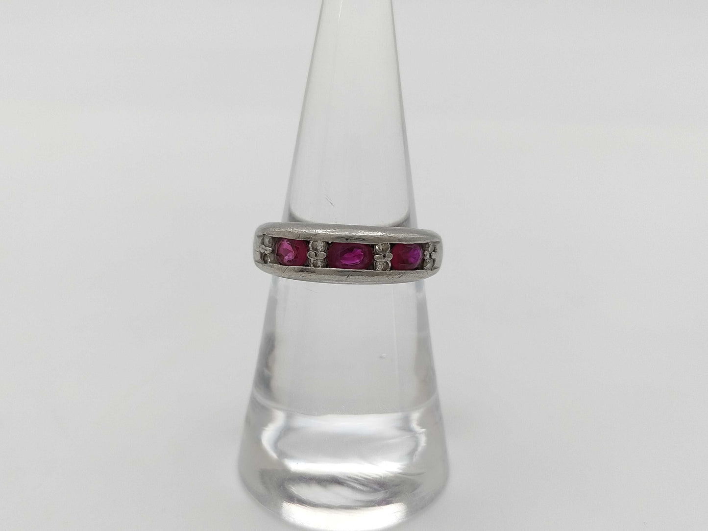 R1.00ct D0.16ct Pt900 8.1g Ring