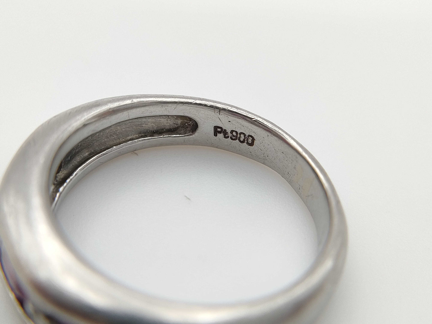 R1.00ct D0.16ct Pt900 8.1g Ring