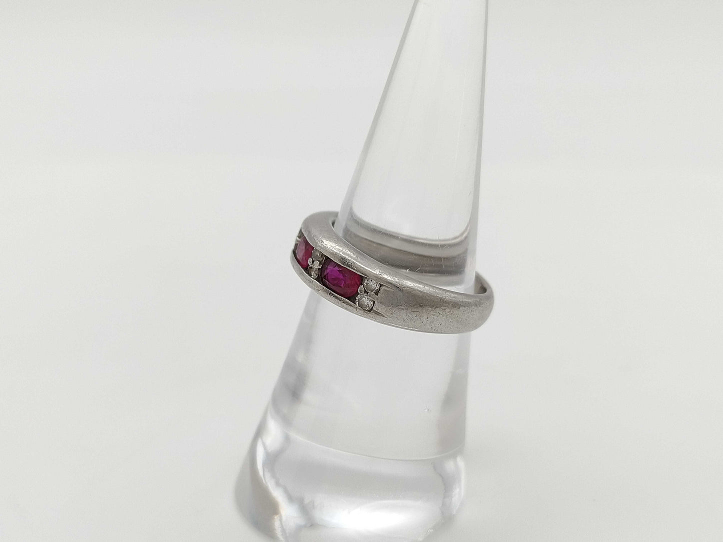 R1.00ct D0.16ct Pt900 8.1g Ring