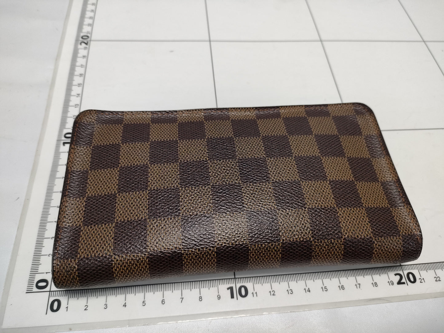 LOUIS VUITTON Damier N61728 Damier Porte Monet Zip Wallet