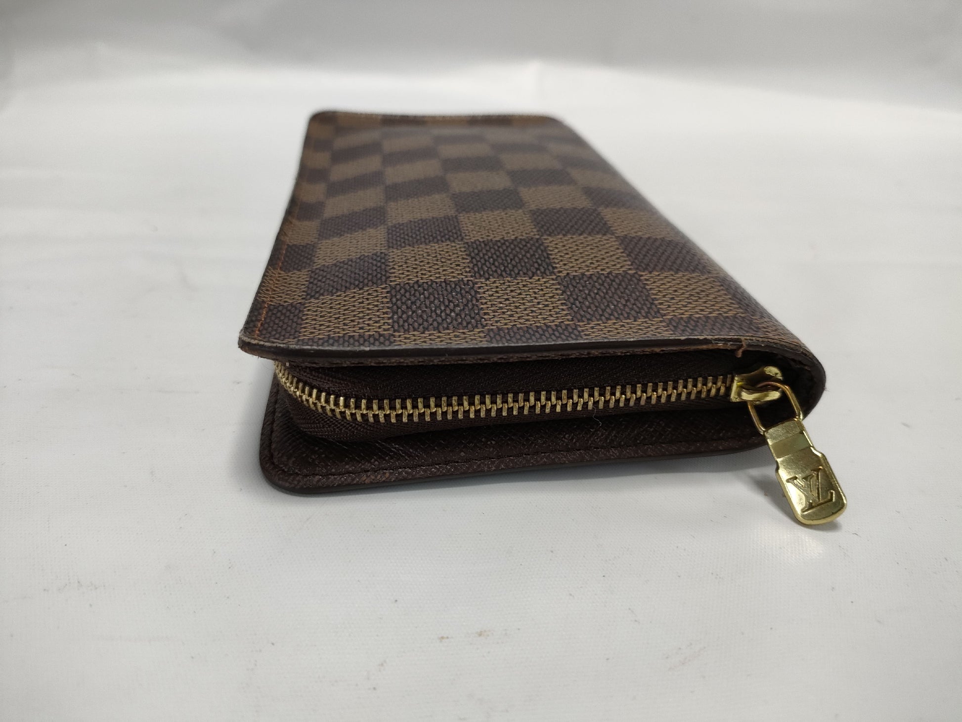 LOUIS VUITTON Damier N61728 Damier Porte Monet Zip Wallet