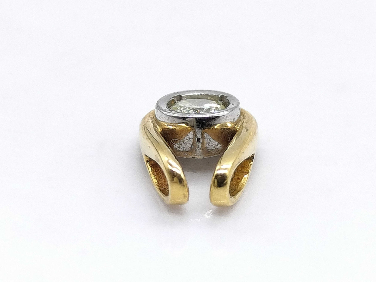 D0.11ct K18/Pt850 0.8g Pendant Top