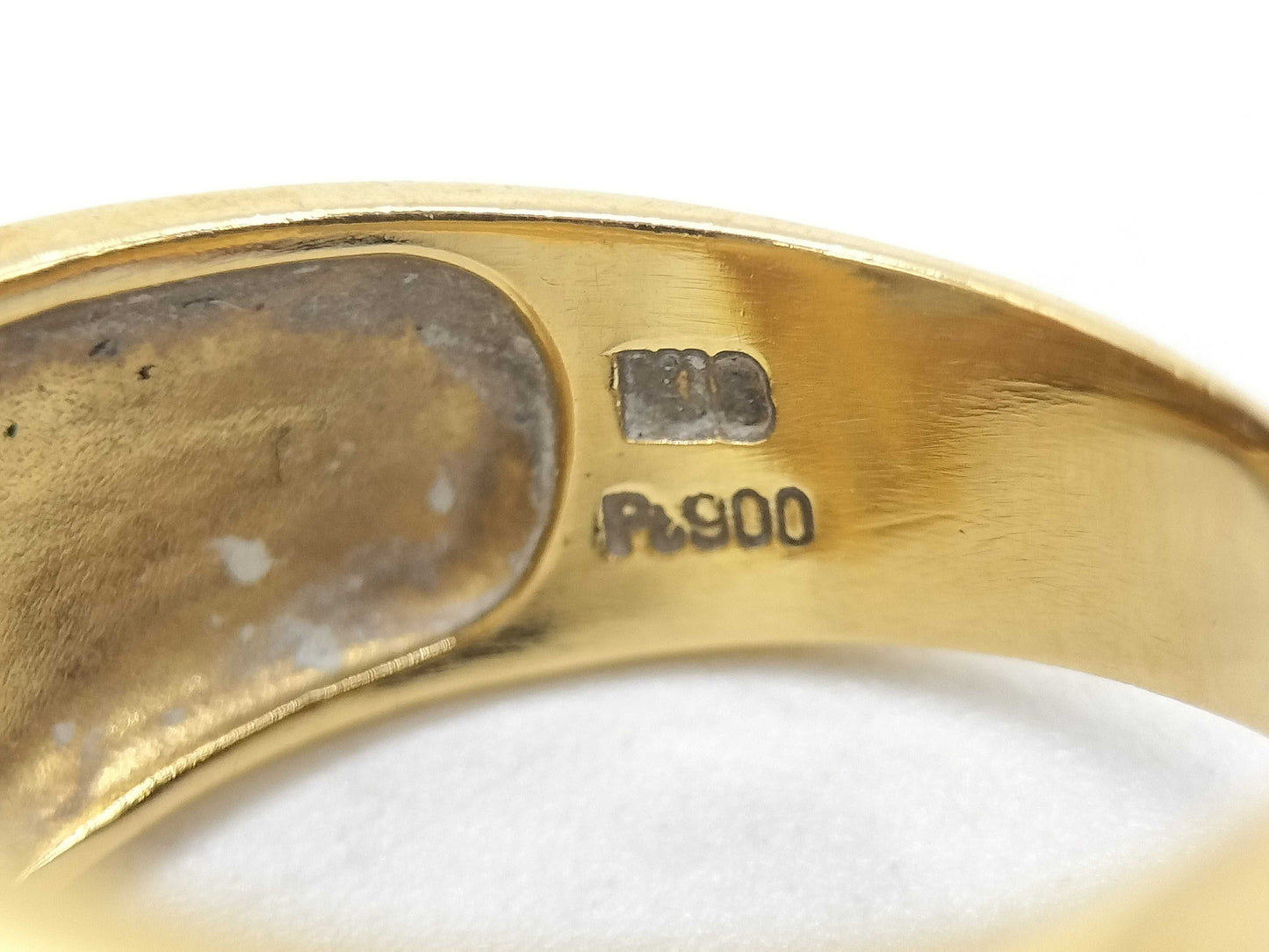 D0.20ct K18/Pt900 7.1g Ring