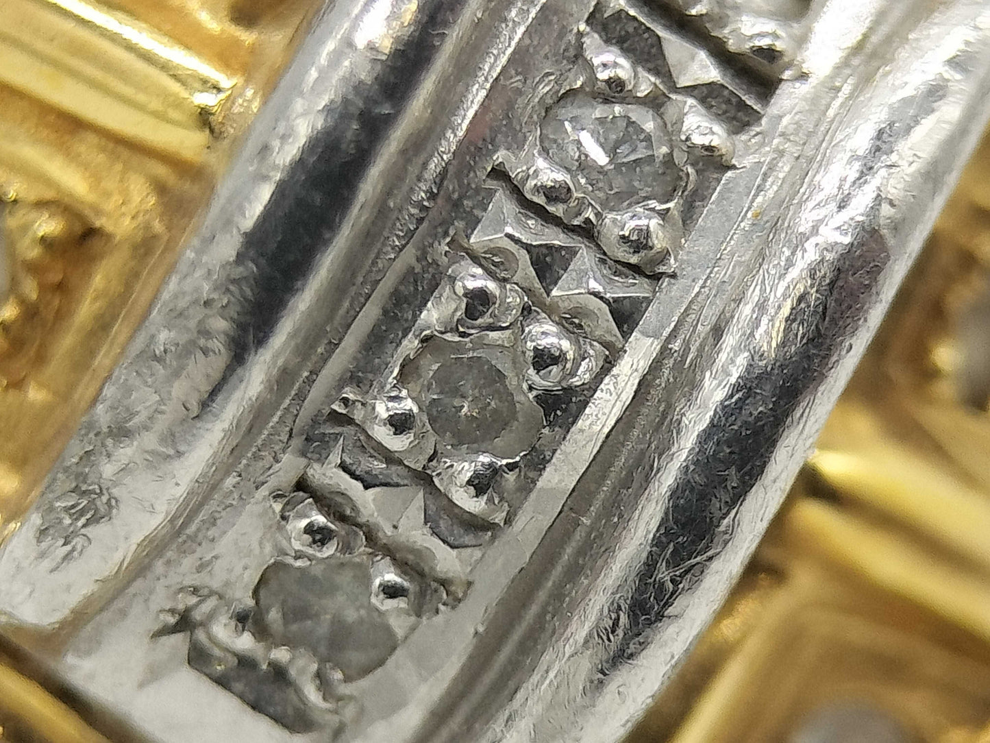 D0.20ct K18/Pt900 7.1g Ring