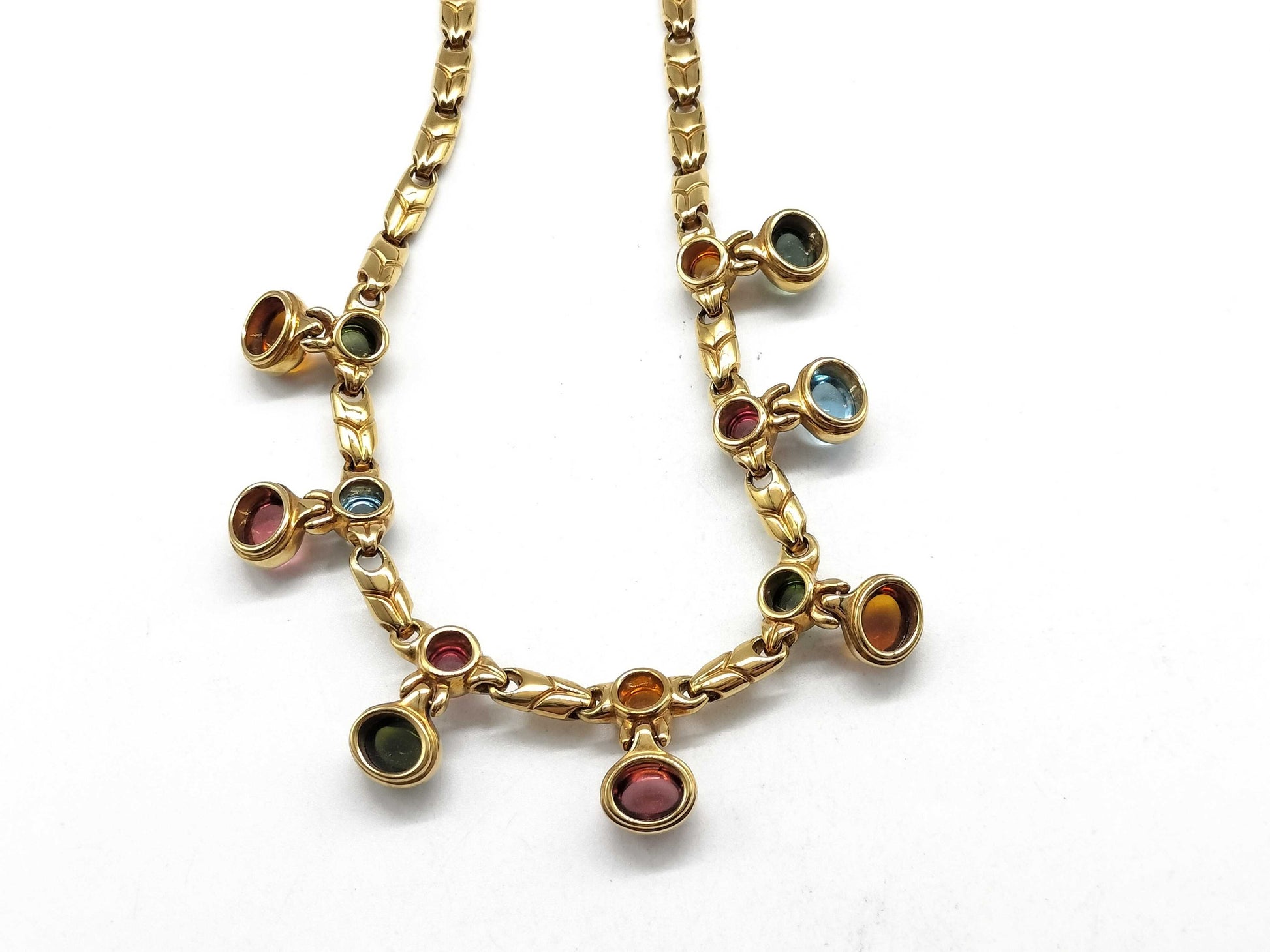 BVLGARI Allegra Colored Stone Multi YG 750 62.7g Necklace