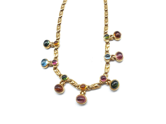 BVLGARI Allegra Colored Stone Multi YG 750 62.7g Necklace