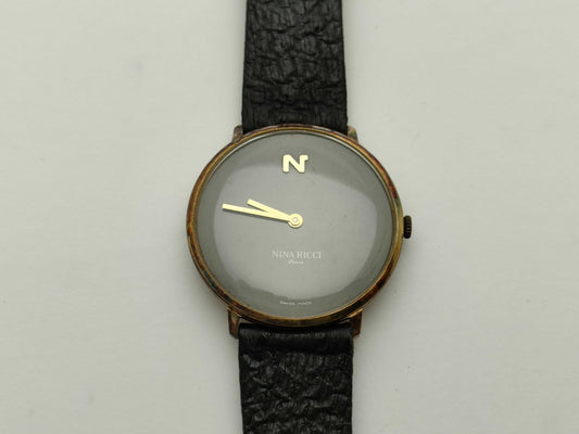 Nina Ricci Hand-Wound Solid Wood Boys' Watch