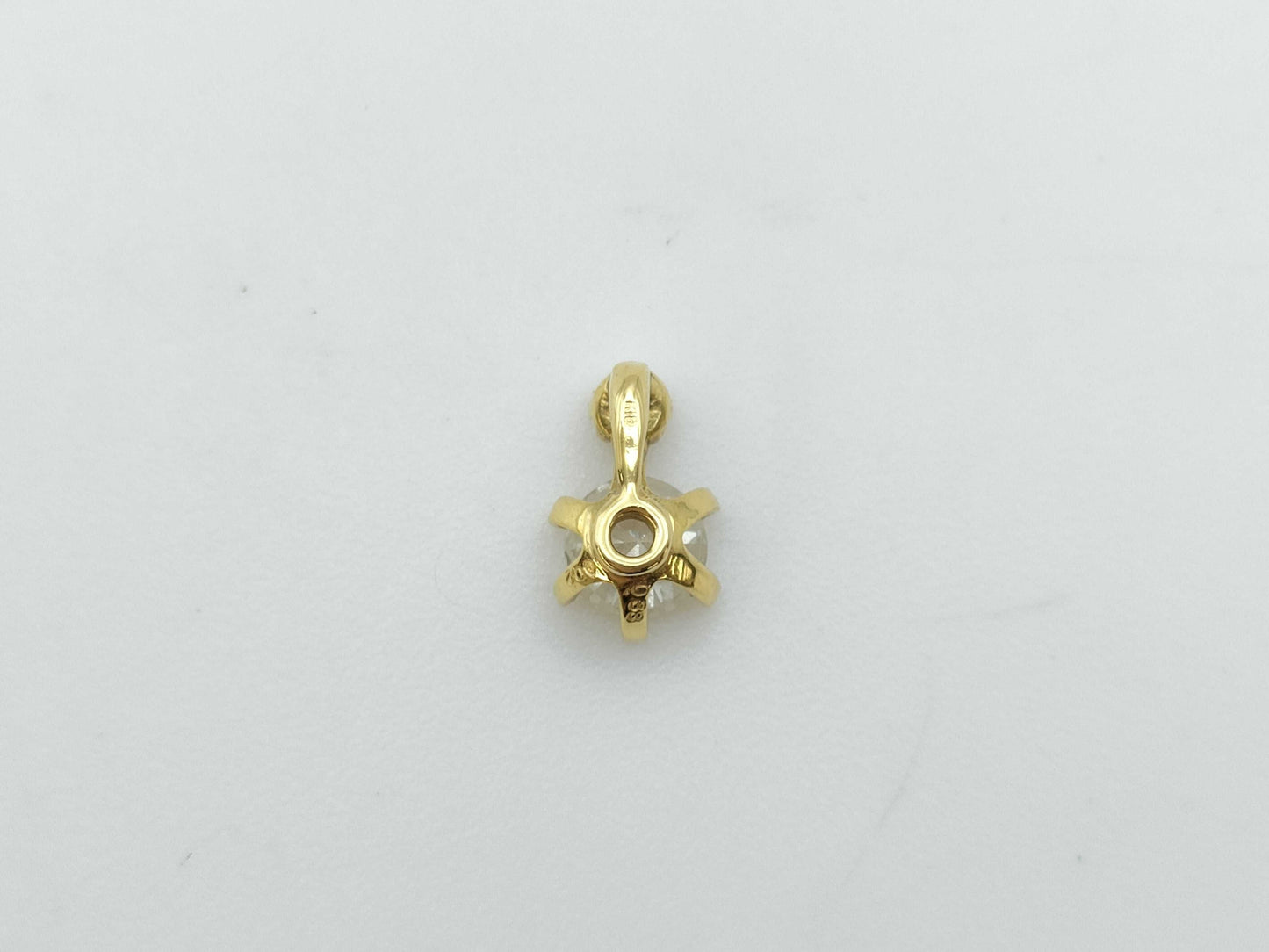 D 0.38ct FD 0.02ct K18 0.4g Pendant Top