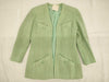 CHANEL Coco Mark Jacket, Light Green, Size 38