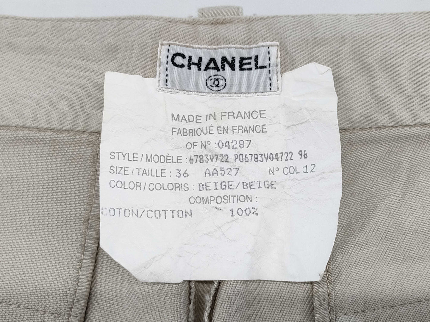 CHANEL Pants P06783V04722 #36 Pants