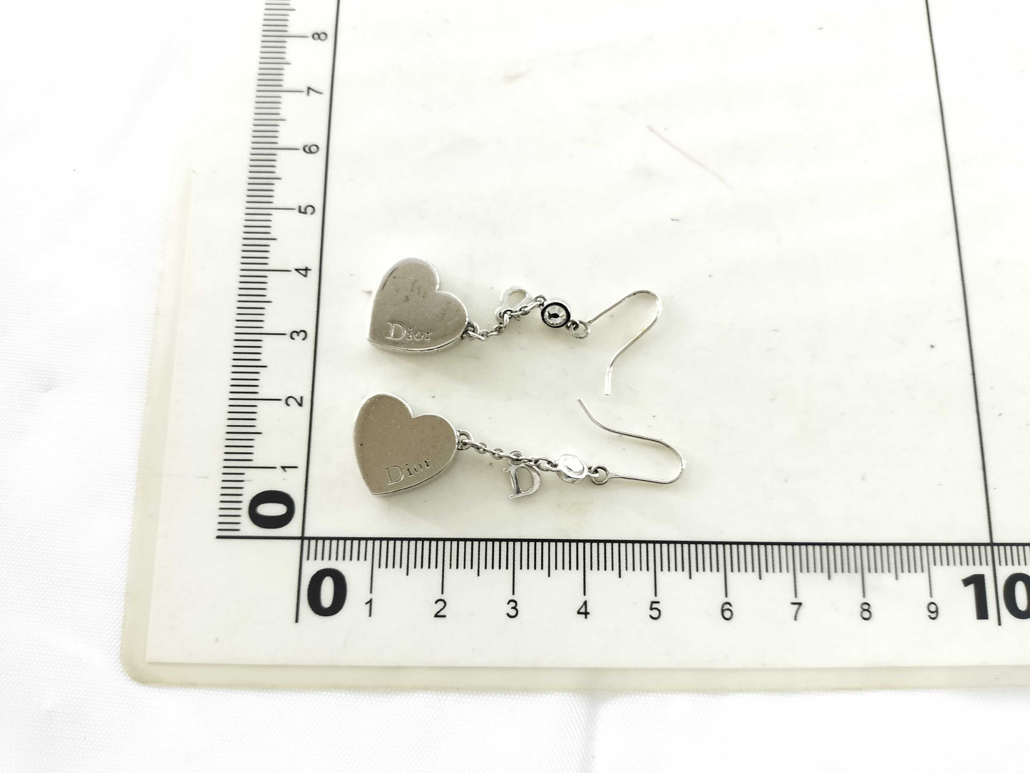 Dior Heart Logo Earrings