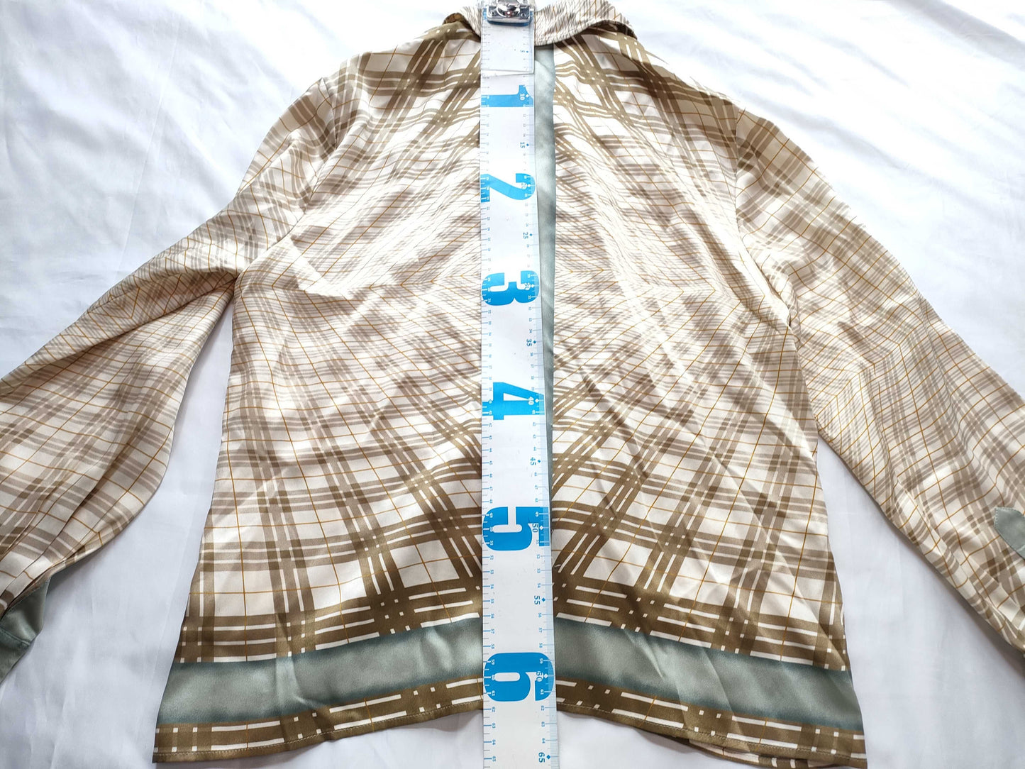 (10462_0092) HERMES Silk Blouse Tops