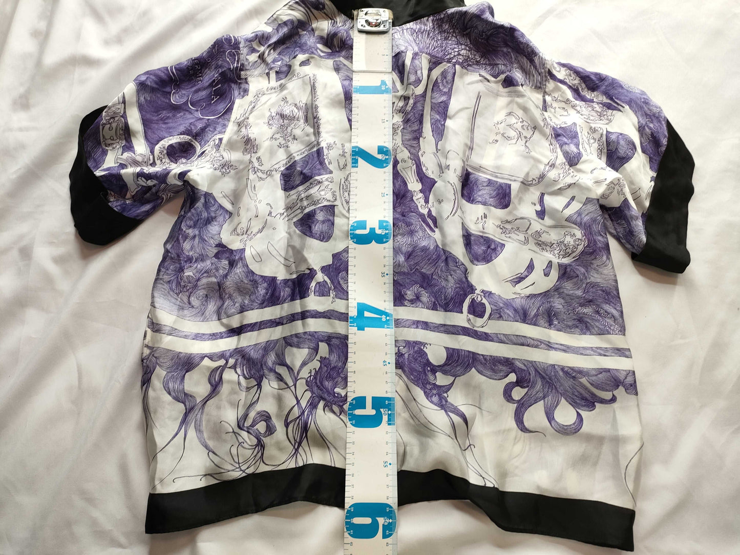 (10462_0093) HERMES Silk Blouse Tops