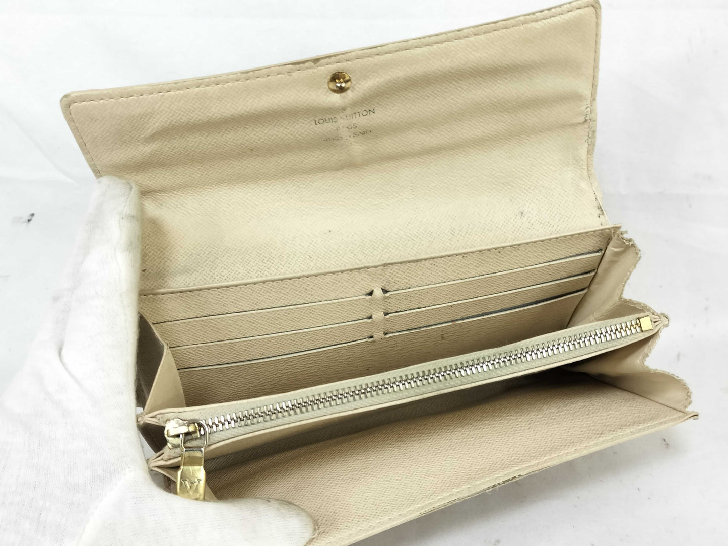 LOUIS VUITTON Monogram Damier Azur Wallet 3-Piece Set