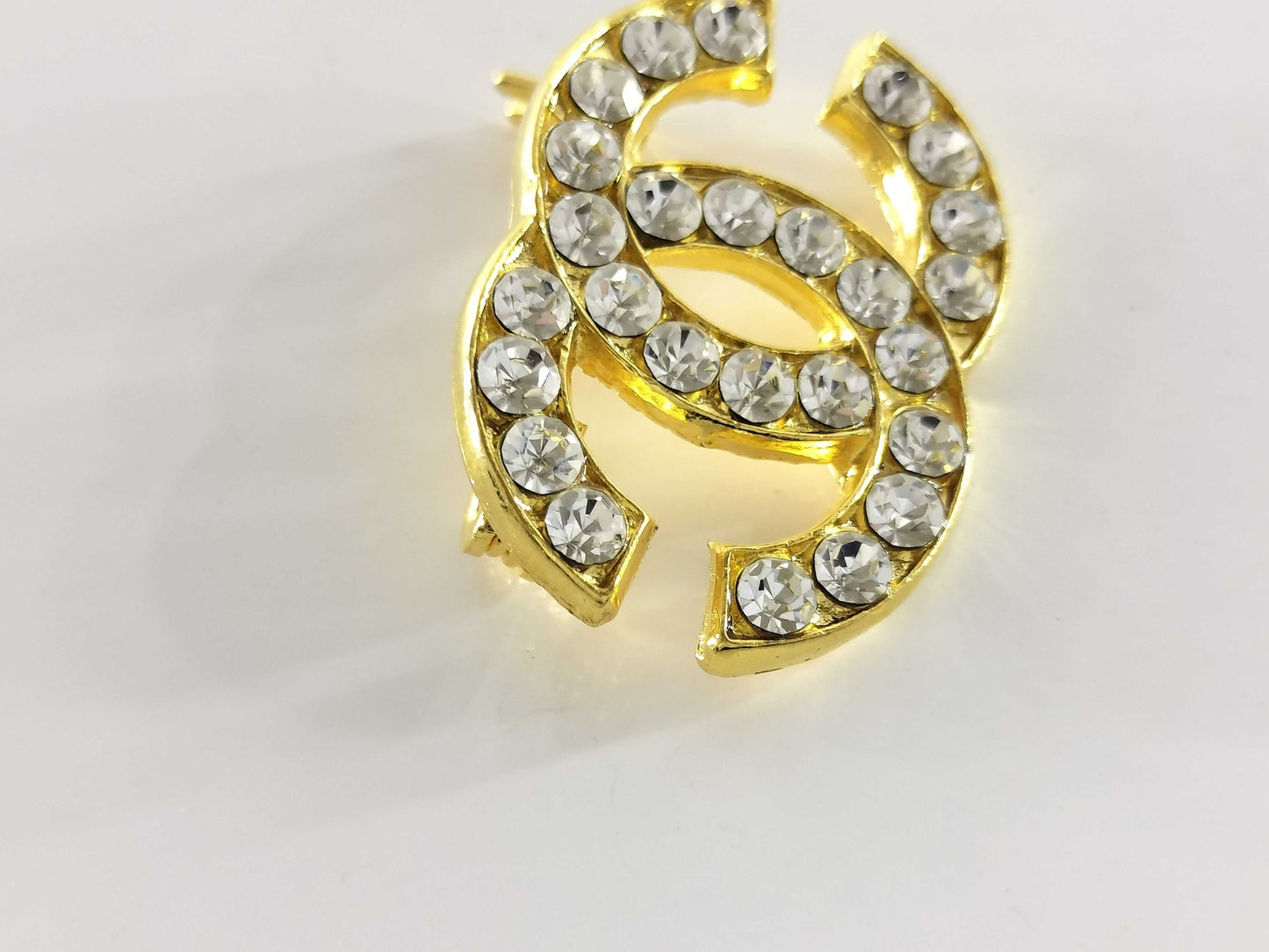 CHANEL Coco Mark Coco Mark Rhinestone Brooch